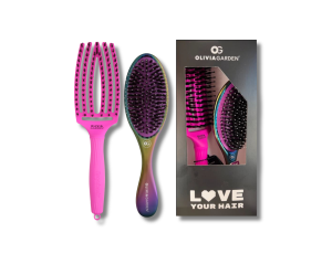 OLIVIA GARDEN LOVE YOUR HAIR zestaw szczotek Fingerbrush + Aurora | fiolet